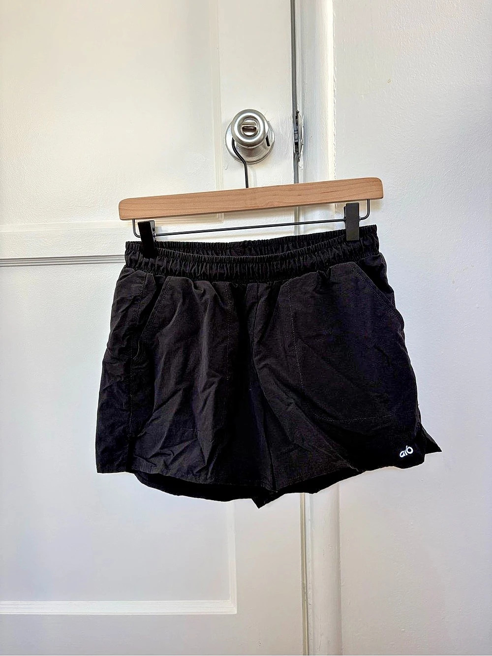 Alo Yoga Stride Short Black Athletic Shorts